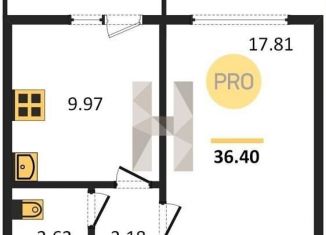 Продаю 1-комнатную квартиру, 36.4 м2, Ростов-на-Дону