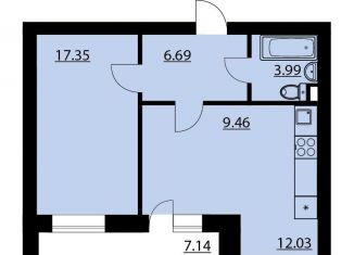 Продажа 1-комнатной квартиры, 53 м2, Воронежская область, Кленовая улица, 3