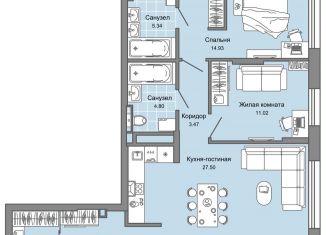 Продается 3-ком. квартира, 79 м2, Екатеринбург