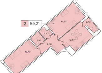 Сдаю двухкомнатную квартиру, 60 м2, Санкт-Петербург, Планерная улица, 87к1, муниципальный округ Юнтолово