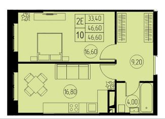 Продам 1-ком. квартиру, 46.6 м2, Пушкино