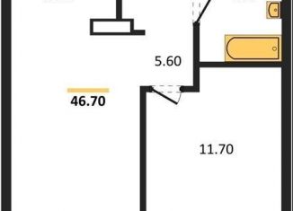 Продается 1-ком. квартира, 47.8 м2, Новосибирск, Красный проспект, 220, ЖК Нобель