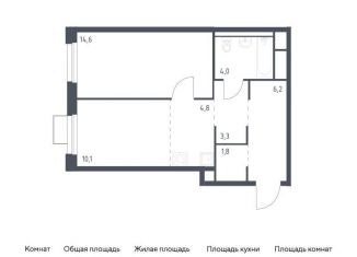 Продаю однокомнатную квартиру, 44.8 м2, Владивосток, улица Сабанеева, 1.2