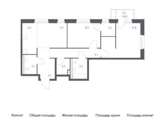 Продаю 2-ком. квартиру, 65.6 м2, Владивосток, улица Сабанеева, 1.1, Первореченский район