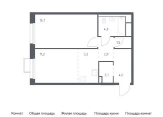 Продажа 1-комнатной квартиры, 47.6 м2, Владивосток, улица Сабанеева, 1.1, Первореченский район