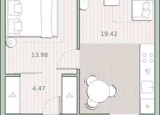 Продажа 1-ком. квартиры, 47.5 м2, Москва, район Кунцево