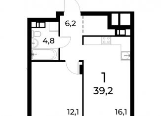 Продается 1-ком. квартира, 39 м2, Нижний Новгород, метро Буревестник