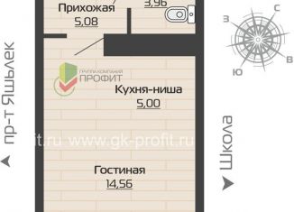 Продаю 1-ком. квартиру, 31.2 м2, Набережные Челны