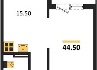 Продажа 1-ком. квартиры, 44.5 м2, Новосибирская область, Кедровая улица, 80/3