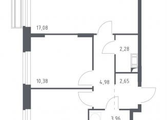 Продаю 2-ком. квартиру, 51 м2, Московская область