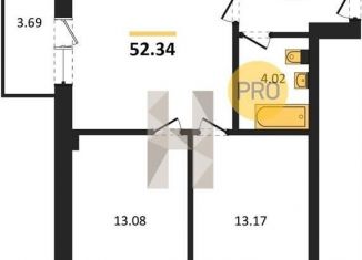 2-ком. квартира на продажу, 52.3 м2, Тула, проспект Ленина, 40