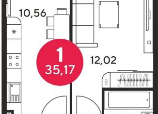 Продам однокомнатную квартиру, 34.7 м2, Ростов-на-Дону