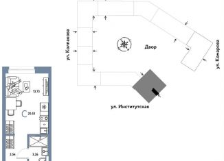 Продаю квартиру студию, 20.5 м2, Московская область