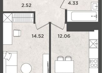 Продаю 1-комнатную квартиру, 39.3 м2, Пермь, улица Космонавта Леонова, 41