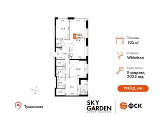 Продам 4-комнатную квартиру, 105 м2, Москва, метро Спартак