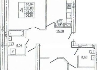 Продаю четырехкомнатную квартиру, 107.1 м2, Смоленская область, улица Крупской, 54Б