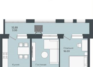 Продаю 2-комнатную квартиру, 59.8 м2, Пермский край, улица Окулова, 20