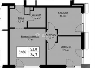 Продаю 2-ком. квартиру, 53 м2, Москва, ЖК Метрополия, Волгоградский проспект, 32/5к3