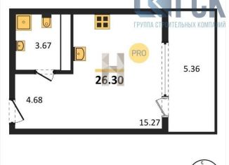 Продажа квартиры студии, 26.3 м2, Воронеж, Железнодорожный район, набережная Чуева, 7