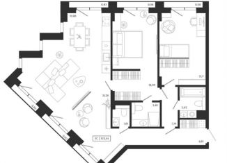 Продается 3-комнатная квартира, 102.4 м2, Новосибирск, метро Площадь Ленина, улица Семьи Шамшиных, 2