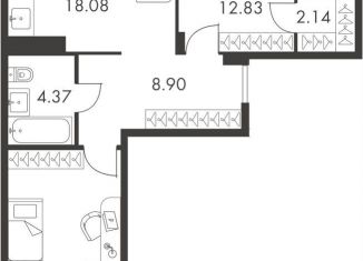 Продажа 2-ком. квартиры, 69.2 м2, Тула, Зареченский территориальный округ, улица Карпова, 103А