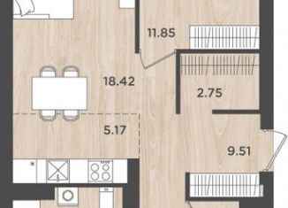 4-ком. квартира на продажу, 84.2 м2, Пермский край, улица Космонавта Леонова, 41