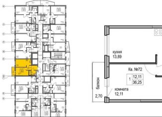 Сдается 1-комнатная квартира, 37 м2, Санкт-Петербург, Суздальское шоссе, 22к2, муниципальный округ Коломяги