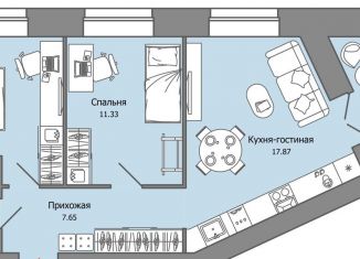 Продам 3-комнатную квартиру, 54 м2, Ульяновск, Засвияжский район, жилой комплекс Город Новаторов, 3