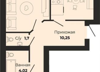 2-комнатная квартира на продажу, 64.8 м2, Калининградская область, Борисовский бульвар