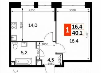 Продается однокомнатная квартира, 40.1 м2, Москва, ЖК Сидней Сити, жилой комплекс Сидней Сити, к2/1