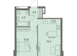 Продается 2-ком. квартира, 41.7 м2, Пермский край