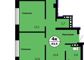 4-ком. квартира на продажу, 90.8 м2, Красноярский край