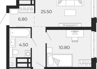 Продаю 2-комнатную квартиру, 65.4 м2, Тюмень