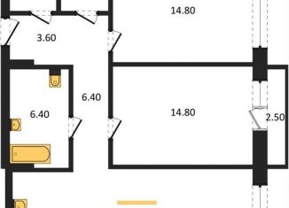 Продается двухкомнатная квартира, 79 м2, Новосибирск, улица Аэропорт, 88