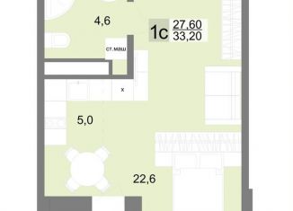 Продаю квартиру студию, 33.3 м2, Екатеринбург, Верх-Исетский район