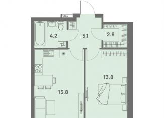 Продается 2-комнатная квартира, 41.7 м2, Пермский край