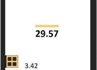 Квартира на продажу студия, 29.6 м2, Новосибирск, улица Королёва, 19, метро Берёзовая роща