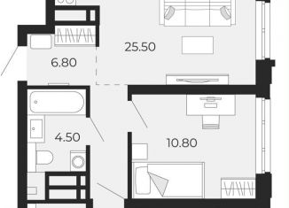 2-ком. квартира на продажу, 65.4 м2, Тюмень, Центральный округ