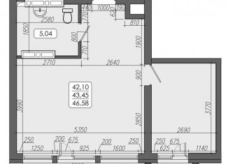 Продается 2-комнатная квартира, 43.5 м2, Владивосток, улица Мыс Кунгасный, 3Б