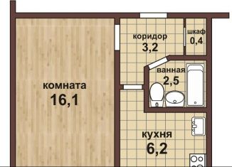 Продажа 1-комнатной квартиры, 29 м2, Короча, улица Дорошенко, 34