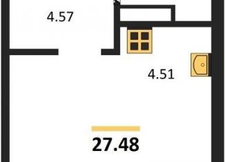 Продажа квартиры студии, 27.5 м2, Новосибирск, улица Королёва, 19