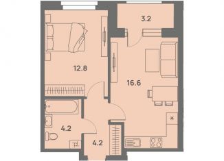 Продажа 2-комнатной квартиры, 39.4 м2, Пермский край