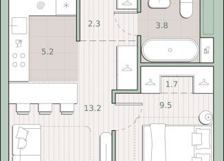 Продается 1-ком. квартира, 35.7 м2, Москва, район Очаково-Матвеевское