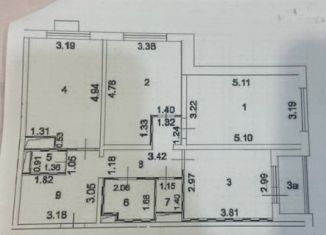 Сдам в аренду 3-комнатную квартиру, 79 м2, Москва, Варшавское шоссе, 170Ек5, район Чертаново Южное