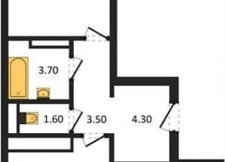 Продам 2-ком. квартиру, 56.9 м2, Воронеж, Коминтерновский район