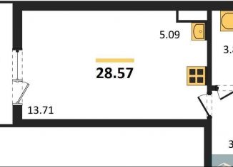 Продажа квартиры студии, 28.6 м2, Воронежская область