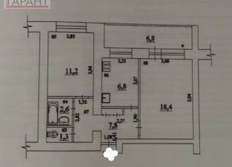 Продается 2-ком. квартира, 54.9 м2, Самара, Ставропольская улица, 200, метро Победа