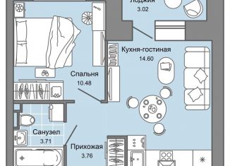 Продается 2-ком. квартира, 34 м2, Кировская область, улица 4-й Пятилетки, 84