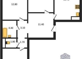 Продам 3-ком. квартиру, 83.3 м2, Воронеж, улица Полковника Богомолова, 5