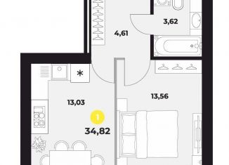 Продаю 1-ком. квартиру, 34.8 м2, Самара, улица Гастелло, 4